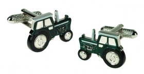 Cufflinks - Tractor Green